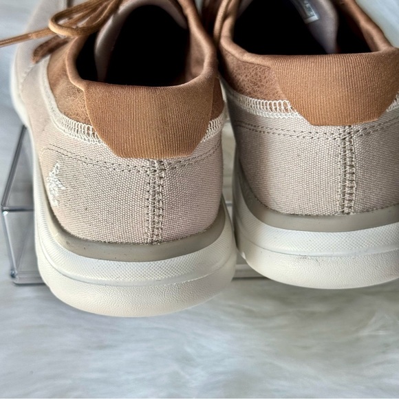 Skechers On-The-Go Flex Embark Tan Canvas & Leather Slip On Boat Shoes Size 9 - Picture 12 of 16